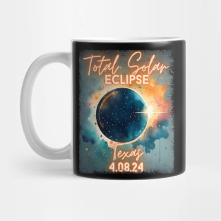 Total Solar Eclipse 2024 Texas Art Science Men Women Kids Mug